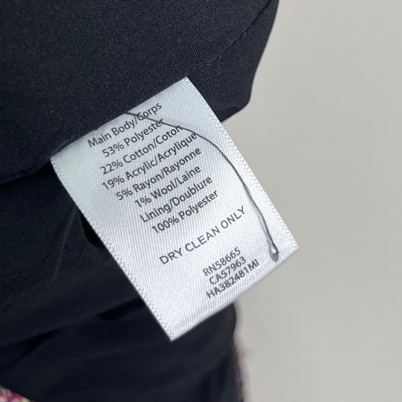 Halogen Women’s Mini Multicolor Tweed Side Tie Skirt Size 10 Pink - Picture 9 of 9